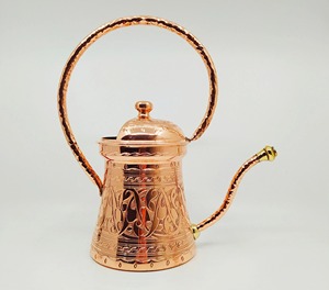 Regadera de Metal con Diseño Grabado en Plata Tradicional para Regar Plantas en Maceta, Suculentas, Orquídeas y Vegetación Interior - Product Image 5