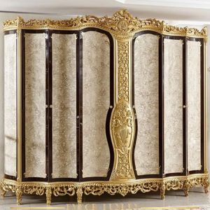 Juego de Dormitorio King Size Montage Beverly Hills, Estilo Tradicional de Lujo, Cama de Caoba Tallada en Oro Real, para Hotel o Villa, Garantizado - Product Image 5