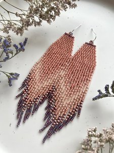 Bohemian Multicolor Gold Plated Tassel Beaded <b>Drop</b> Earrings Women's Bohemia Style Linen Thread White Gold Pattern Fashion By UO - Product Image 6