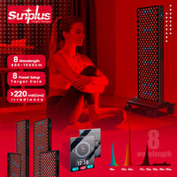 Nouveau Panneau de Thérapie par Lumière LED Rouge et Proche Infrarouge avec Support Chauffant Compatible US Garantie 2 Ans pour la Réadaptation Esthétique