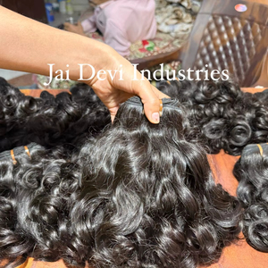 Funmi Hair Weft Bouncy Curly Double Drawn Human Hair Bundles - Product Image 5