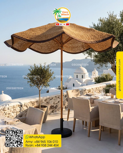 Parasol de luxe, nouveau modèle, en fibre de coco écologique, fabriqué au Vietnam - Product Image 3