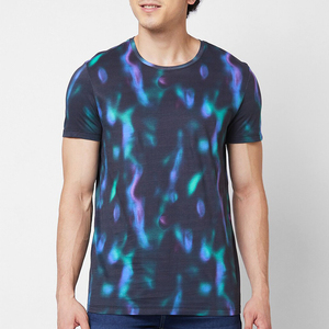 เสื้อยืดซับลิเมชั่นแบบกำหนดเองสำหรับผู้ชาย ดีไซน์ยอดนิยม คุณภาพสูง ระบายอากาศได้ดี แห้งเร็ว คอกลม แขนสั้น โพลีเอสเตอร์ 100% - Product Image 1