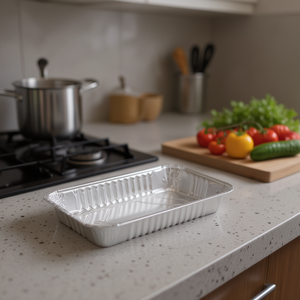 Vassoio in Alluminio Usa e Getta 22,6 X 16,6 X 3,6 cm - Product Image 2