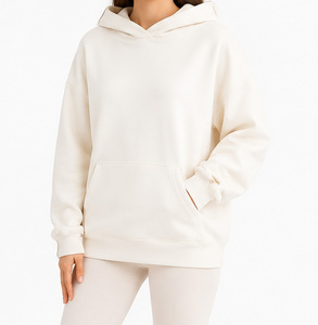 Nueva Sudadera con Capucha Rosa, Manga Larga, Color Sólido, Tejido de Algodón Transpirable, Estilo Holgado, para Otoño - Product Image 5