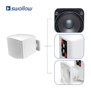 Haut-parleur mural compact en plastique SWORT W33, pleine gamme, 100V, 8-10W, 220Hz-17kHz, pour musique d'ambiance, usage commercial - Product Image 2