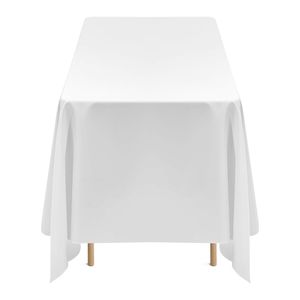 Lot de 6 nappes rectangulaires blanches 70 x 120 pouces, réutilisables, lavables en machine, résistantes aux plis et aux taches - Product Image 6