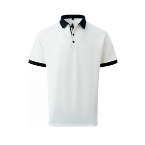 Polo décontracté pour hommes en gros – Couleurs unies respirantes, haute qualité, séchage rapide, manches courtes, sur mesure, unisexe - Product Image 2