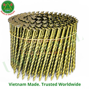 Industrial Grade 2-1/2 Icnh Wire Coil Pallet <b>Nails</b> Screw/Smooth Shank Yellow Coated Custom Size Wooden Pallet Pneumatic <b>Nail</b> Gun - Product Image 5