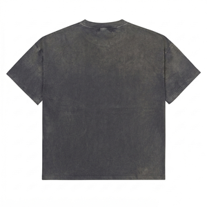 Camiseta Oversize de Algodón Pesado Premium de 300 GSM con Lavado Ácido, Color Carbón, Estilo Vintage, con Logotipo Personalizado Estampado - Product Image 2