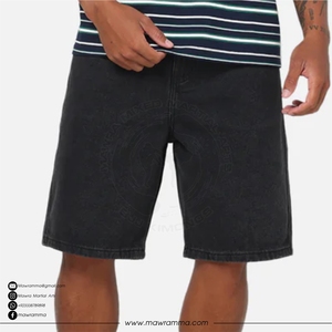 กางเกงยีนส์ขาสั้นผู้ชายสไตล์วินเทจ ปี 2026 ลุคขาดๆ แบบคลาสสิก 5 กระเป๋า คุณภาพสูง สำหรับฤดูร้อน ใส่ลำลองกลางแจ้ง ปักลายคริสตัล - Product Image 2