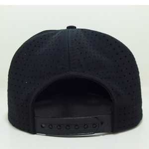 Wholesale Custom Logo 5 Panel Laser Cut Perforated Golf Hat Embroidered <b>Flat</b> Brim Golf <b>Cap</b> High Quality Premium <b>Cap</b> For <b>Men</b> And - Product Image 4