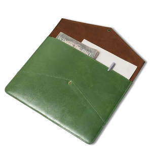 Housse pour ordinateur portable en cuir véritable, motif imprimé, personnalisable avec logo, pour voyages d'affaires, luxe - Product Image 2