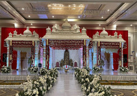 Structure de Mandap de mariage Manavarai d'Inde du Sud - Matériau FRP durable, toutes couleurs, accessoire de décoration de mariage, emballage personnalisé en boîte