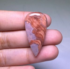 Cabochon en Agate Coton Naturel de Haute Qualité, Pierre Précieuse en Vrac pour la Fabrication de Bijoux - Product Image 1