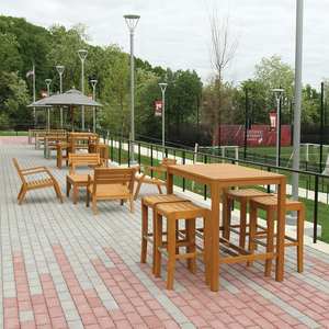 Chaise de bar d'extérieur en teck massif de haute qualité pour club de plage, complexe hôtelier, jardin et fournisseur de mobilier hôtelier - Product Image 2