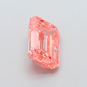 Diamant rose vif fantaisie taille émeraude de 2,12 carats, CVD, clarté VS2, polissage excellent, pierre cultivée en laboratoire, pour bijoux sur mesure - Product Image 5