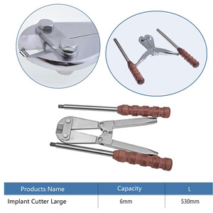 Surgical 6mm Kirschner Pin Cutter <b>Pliers</b> Instrument <b>Set</b> Manual Class I For Surgical Operation With Wooden Handles - Product Image 5