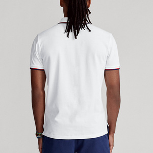 Camisa polo blanca de algodón para hombre - Product Image 4