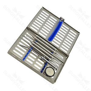 Kit d'instruments chirurgicaux dentaires pour obturations en amalgame composite, manuel, en acier inoxydable - Product Image 2