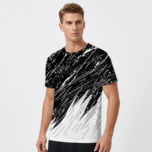 Men's Short Sleeve T-<b>Shirt</b> Digital Print Pattern O-Neck Casual Regular Fit Breathable <b>100</b>% <b>Polyester</b> Knitted - Product Image 5