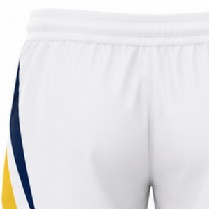 White <b>Yellow</b> Volleyball <b>Shorts</b> Custom Team Athletic Bottoms Sports Apparel Match Wear Lightweight Training Uniform For Players - Product Image 3