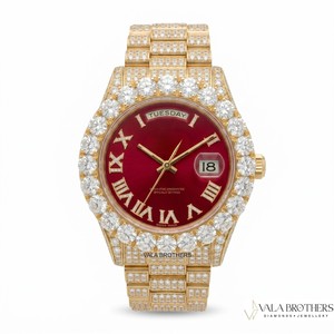 Reloj de Diamantes Moissanite Vvs, Reloj de Lujo de Marca Superior Estilo Hip Hop, Reloj con Incrustaciones de Diamantes, Pasa el Test de Diamantes, Reloj de Diamantes Vvs para Hombre - Product Image 1