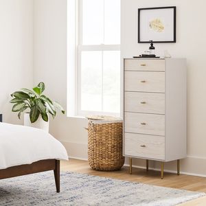 Round Water Hyacinth Laundry <b>Hamper</b> with Lid Woven Clothes Storage <b>Basket</b> with Handles Fabric Liner Eco Home Organization - Product Image 2
