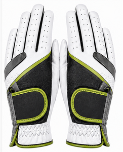 Gants de golf de luxe en cuir Cabretta respirant pour hommes et femmes, adhérence douce, antidérapants, accessoire de sport, logo, vente en gros - Product Image 1