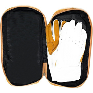 Customized Logo Color Cabretta Leather Left-Handed Baseball Batting Gloves Hook Loop Closure Eco-Friendly Short Cuff Soft Gloves - Product Image 4