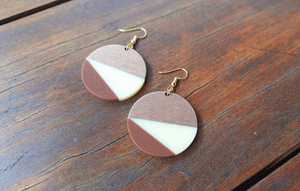 Handmade Wooden Resin Earrings MN EXPORTS Fashion Jewelry Women Geometric <b>Drop</b> Customized Design Bohemian Lightweight - Product Image 2
