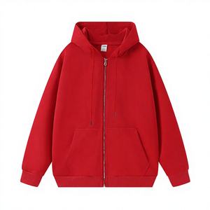 Hot Pickled Pullover 100% Cotton Zipper Hoodie Street Thick Durable Comfort Fit Quick Dry Double Ordinary Luxury Zipper Jackets - Product Image 3