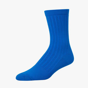 ถุงเท้าข้อสั้นผู้ชาย สีน้ำเงินล้วน แบบถัก สวมใส่ได้ทุกวัน - Product Image 2