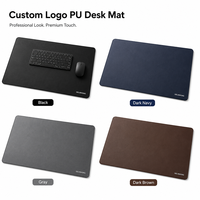 Alfombrilla de Escritorio de PU con Logotipo Personalizado, Alfombrilla de Ratón Grande de Cuero para Oficina, Mesa de Computadora, Regalo Promocional Corporativo para Empleados y Clientes