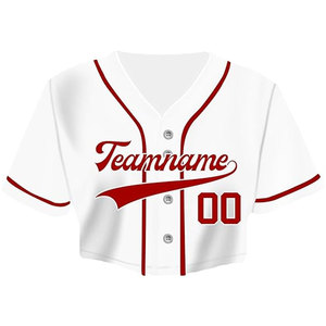 Maillot de baseball personnalisé pour femme, col en V, avec nom et numéro, idéal pour les entraînements et les événements sportifs - Product Image 1
