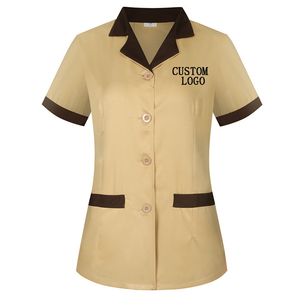 Women's Medical Scrub Jacket Short Sleeve Lab Coat Healthcare Uniform <b>Nursing</b> Workwear Doctor Clinic Hospital Clothing - Product Image 2