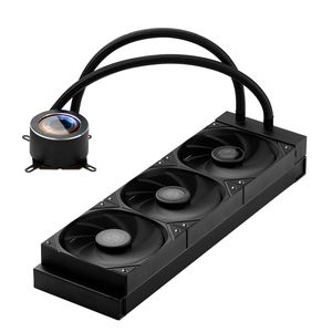 Dissipatore a Liquido AIO per CPU con 3 Ventole PWM da 120mm, Pompa da 2.1FT 2200PRM, Ventola Nera (Interfaccia PWM 4 Pin) - Product Image 1