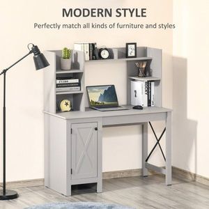 Scrivania Moderna Grigio Chiaro per un Comfort Ottimale nel Posto di Lavoro - Product Image 1