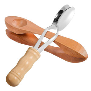 Cucharas Musicales de Madera, Instrumento de Percusión Tradicional Hecho a Mano, Juego de Cucharas para Práctica de Ritmo y Actuaciones en Escenario - Product Image 3
