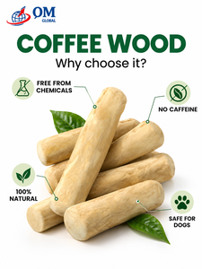 QM GLOBAL - Barra de Madera de Café Clásica y Duradera para Perros, 100% Natural, Ecológica y Segura para Perros de Tamaño Mediano, Sabor Original - Product Image 1