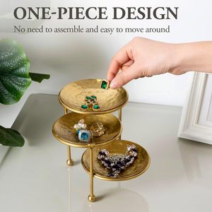 3 tier jewellery <b>stand</b> metal jewellery organiser tiered tray jewellery <b>display</b> <b>stand</b> luxury jewellery <b>stand</b> jewellery holder - Product Image 5