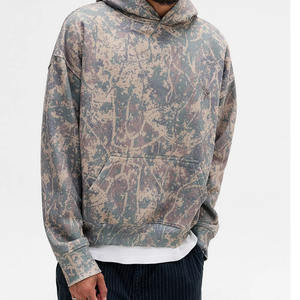 Sweat à capuche unisexe surdimensionné en molleton épais avec logo personnalisé, chaud pour l'hiver, 100% coton, coupe-vent, 370 GSM - Product Image 2