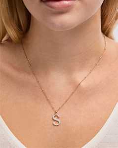 Colgantes con Letra Inicial, Oro Sólido de 14k y 18k, Nombre Personalizado, Alfabeto con Diamantes Cultivados en Laboratorio, Colgante Solitario, Joyería Fina Minimalista - Product Image 2