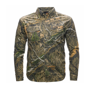 Chemise de pêche à manches longues pour homme, camouflage, respirante, UPF 50, polyester, vêtements d'extérieur - Product Image 6