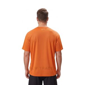 Camiseta Deportiva Naranja Ligera de Poliéster de Secado Rápido y Transpirable con Cuello Redondo para Ejercicio, Gimnasio, Entrenamiento y Rendimiento - Product Image 2