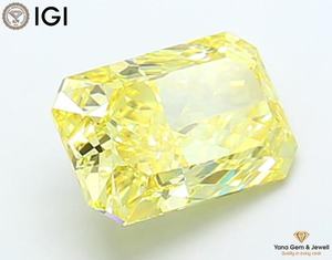Diamante Cultivado en Laboratorio CVD de 3.50 Quilates, Color Amarillo Intenso, Claridad VS1, Corte Radiante, con Certificado IGI, Perfecto para Anillo - Product Image 4