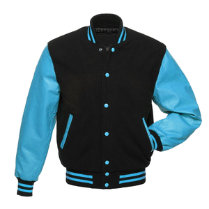 Chaqueta Varsity Unisex con Capucha, Impermeable, 100% Lana, Diseño de Bordado Personalizado, Ropa Urbana, Moda de Invierno, Venta al Por Mayor Disponible - Product Image 1