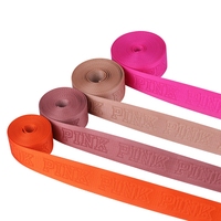 Sangle en polyester jacquard recyclé RPET certifié GRS, design concave, pour accessoires de bagages et emballages cadeaux