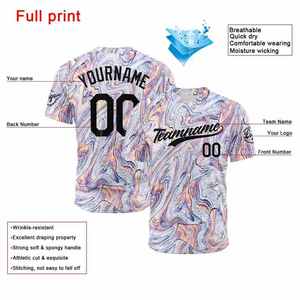 เสื้อเบสบอลคอกลมคุณภาพดี ระบายอากาศได้ดี แห้งเร็ว ขายดี สินค้ามาใหม่ ผลิตจากโพลีเอสเตอร์ 100% - Product Image 4