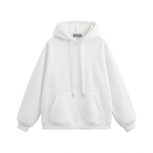 Sweat à capuche pour homme en molleton 100% coton uni, coupe slim, manches longues, respirant - Product Image 5